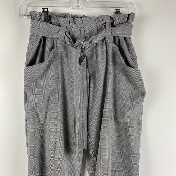 Athleta Plaid Skyline Pant Gray Trouser Womens Size 0 - Picture 4 of 11